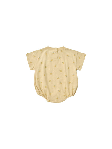 Rylee + Cru Relaxed Bubble Romper, Pineapple